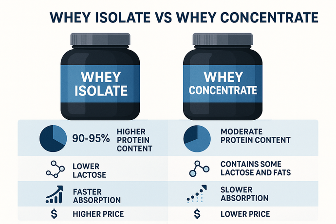 Whey isolate vs whey concentrate - რომელი პროტეინი ავირჩიოთ?